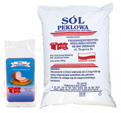 Sól, preparaty żelatynowe, dodatki do przetwórstwa mięsnego