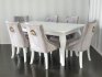 Krzesła tapicerowane Bari szare - producent