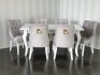 Krzesła tapicerowane Bari szare - producent