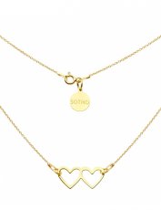 SOTHO NASZYJNIK Z DWOMA SERDUSZKAMI