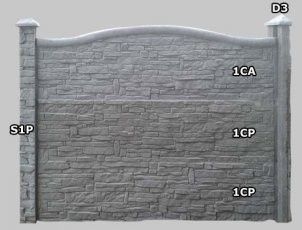 Dwustronne ogrodzenia betonowe