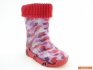 Kalosze dziecięce ocieplane Z-POL Szuwarek różowe