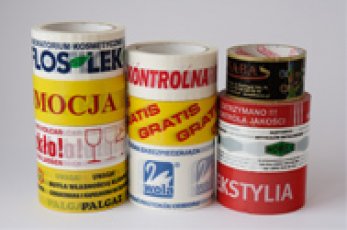 Taśmy z nadrukiem logo