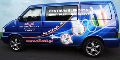 Reklama na auto, budynek