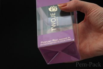 Pudełka przeźroczyste z nadrukiem