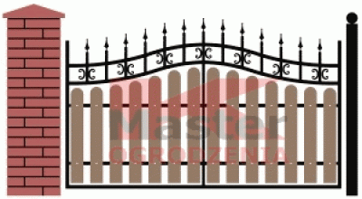 Ogrodzenia METALOWO-DREWNIANE