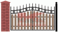 Ogrodzenia METALOWO-DREWNIANE