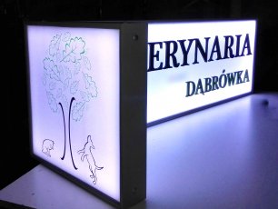 Kaseton reklamowy narożny