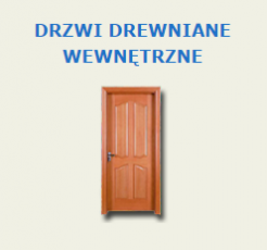 DRZWI DREWNIANE WEWNĘTRZNE