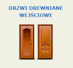 DRZWI DREWNIANE WEJŚCIOWE