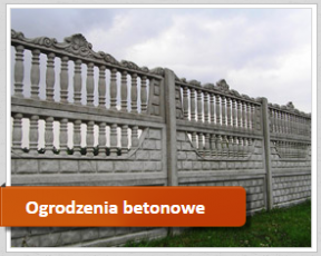 OGRODZENIA BETONOWE, PŁOTY BETONOWE