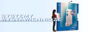 Systemy wystawiennicze,  stojaki reklamowe