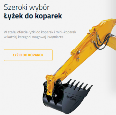 Łyżki do koparek oraz osprzęt do maszyn rolniczych