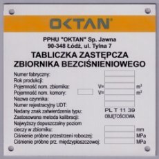 Tabliczki znamionowe