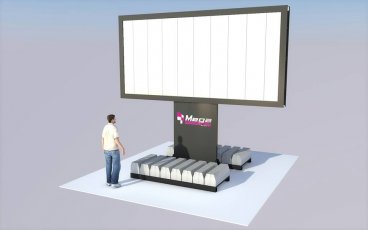 BILLBOARD PRZESTAWNY NA JEDNEJ NODZE