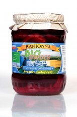 Bio owoce w zalewie śliwki drylowane