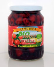 Bio owoce w zalewie malina