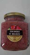 Żurawina w miodzie 0,37kg