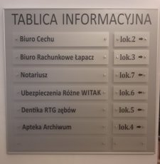 Tablica informacyjna ogłoszeniowa
