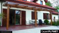 Zadaszenie tarasu pergola z drewna