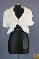 Bolerko z naturalnego futra królika rex