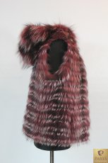 KAMIZELKA LISY SREBRNE FARBOWANE