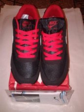 Buty Nike Air Max 90 czarno-czerwone + skarpety Nike gratis 