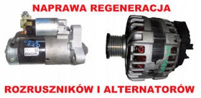 Naprawa rozruszników i alternatorów Bełchatów