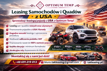 Leasing Samochodów i Quadów z USA.