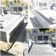 Czyszczenie nagrobków parą