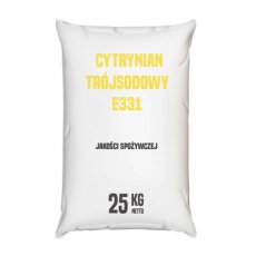 Cytrynian sodu, cytrynian trójsodowy E331–25–24000 kg