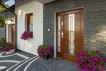 Drzwi drewniane zewnętrzne wewnętrzne Barański KL