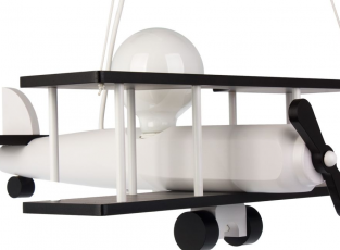 Lampa wisząca Samolot duży - Biało/czarny