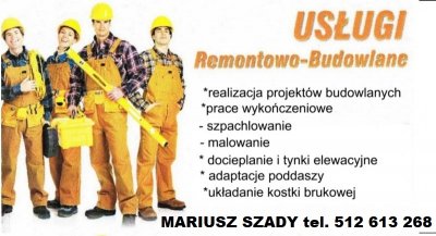 Mariusz Szady-usługi budowlane