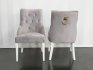 Krzesła tapicerowane Bari szare - producent