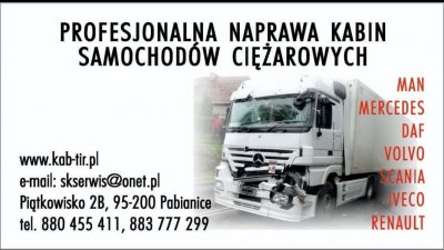 KAB-TIR. ZAKŁAD BLACHARKI SAMOCHODOWEJ.