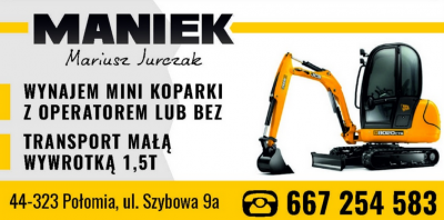 MANIEK - PRACE ZIEMNE I PRZYŁACZENIOWE