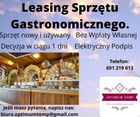 Finansowanie Sprzętu Gastronomicznego.