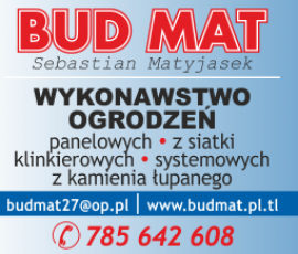 BUDMAT. OGRODZENIA. KOSTKA BRUKOWA.