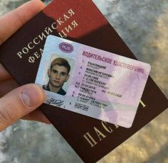 Passport id cards banknotes