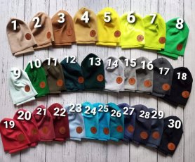 zestaw czapka z kominem chłopięca