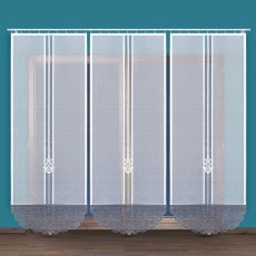 Zuriel Panel Żakardowy Gotowy Szer90XWys250cm Biały/Szarym