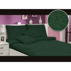 Pościel Frotte Zieleń Butelkowa 036/160x200