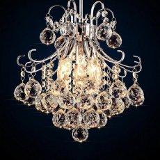 Żyrandol kryształowy, lampa wisząca kryształowa 35 cm