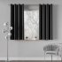 Agnes Zasłona Gotowa Na Przelotkach 140X160cm Czarny