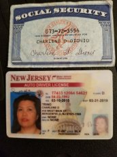 Passport id cards banknotes documents