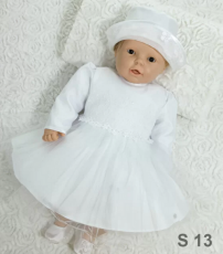 SUKIENKI DO CHRZTU Z DŁUGIM RĘKAWEM