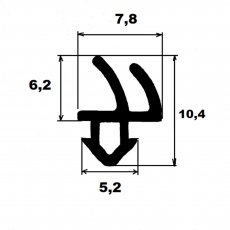 Uszczelka do okien PCV S-1388 SZARA REHAU