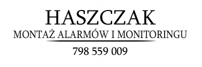 HASZCZAK MONTAŻ ALARMÓW I MONITORINGU