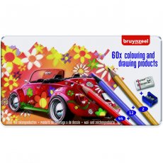  Bruynzeel 60 x colouring and drawing products